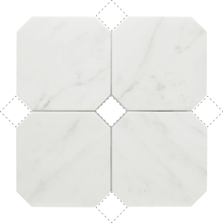 Octagon Marmol Blanco 20x20 cm - carrelage NAIS - image 2
