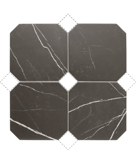 Octagon Marmol Negro 20x20 cm - carrelage NAIS - image 2