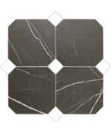 Carrelage Octagon Marmol Negro 20x20 cm - détail du carreau 2
