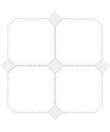 Carrelage Taco Blanco Brillo 4,6x4,6 cm - détail du carreau 2