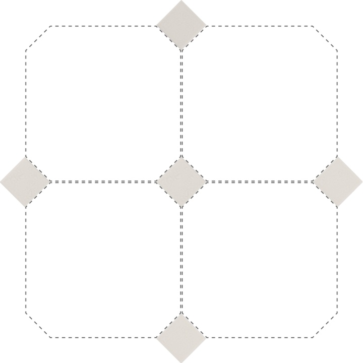 Taco Blanco Mate 4.6x4.6 cm - carrelage NAIS - image 2