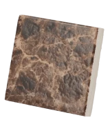 Carrelage Taco Emperador Marron 4,6x4,6 cm - détail du carreau