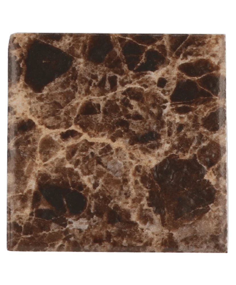 Carrelage Taco Emperador Marron 4,6x4,6 cm - détail du carreau 3