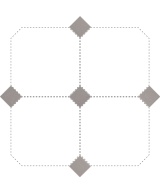 Taco Gris Mate 4.6x4.6 cm - carrelage NAIS - image 2