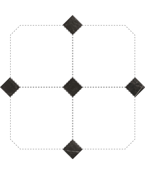 Taco Marmol Negro 4.6x4.6 cm - carrelage NAIS - image 2