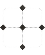 Taco Marmol Negro 4.6x4.6 cm - carrelage NAIS - image 2