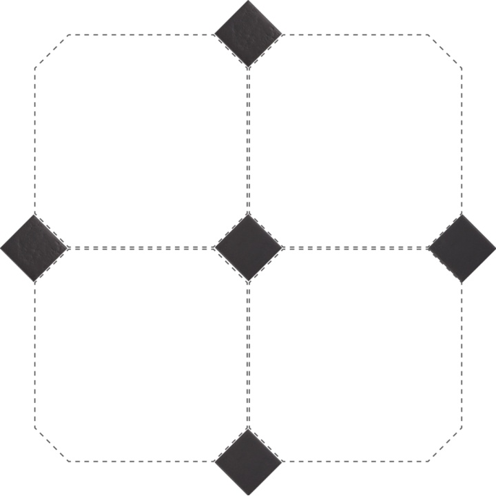 Taco Negro Mate 4.6x4.6 cm - carrelage NAIS - image 2