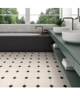 Carrelage Taco Negro Mate 4,6x4,6 cm - vue d’ambiance 2