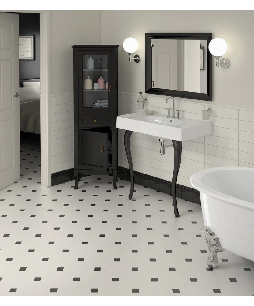 Carrelage Taco Negro Mate 4,6x4,6 cm - vue d’ambiance 3