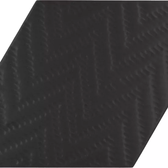 Carrelage Rhombus Black Mat 14x24 cm - détail du carreau 2