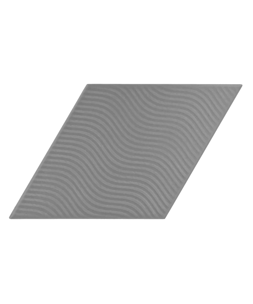 Carrelage Rhombus Dark Grey Mat 14x24 cm - détail du carreau 2