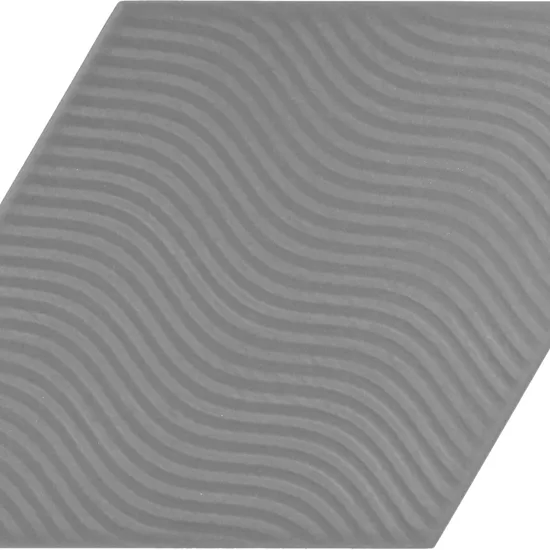 Carrelage Rhombus Dark Grey Mat 14x24 cm - détail du carreau 2