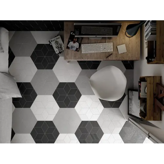Rhombus Dark Grey Matt 14x24 cm - carrelage NAIS - image 3