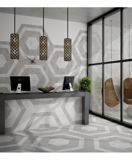 Rhombus Light Grey Matt 14x24 cm - carrelage NAIS - image 3