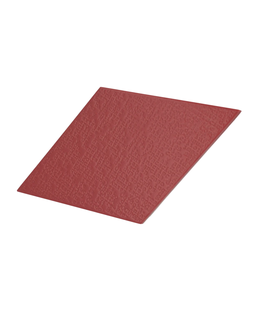 Carrelage Rhombus Red Mat 14x24 cm - détail du carreau