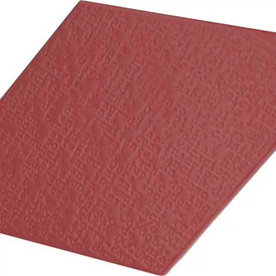 Carrelage Rhombus Red Mat 14x24 cm - détail du carreau