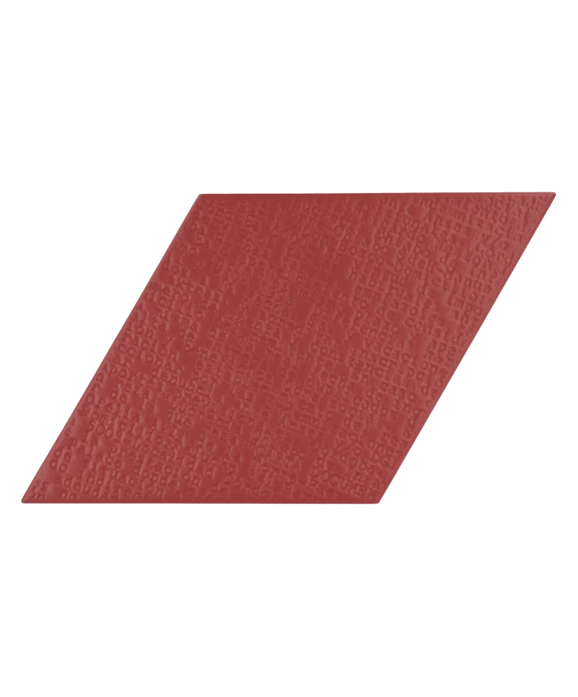 Carrelage Rhombus Red Mat 14x24 cm - détail du carreau 2