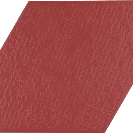Carrelage Rhombus Red Mat 14x24 cm - détail du carreau 2