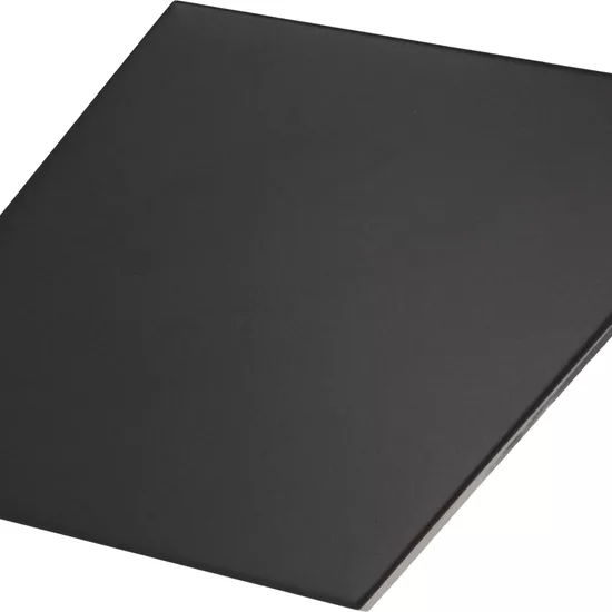Carrelage Rhombus Smooth Black Mat 14x24 cm - détail du carreau