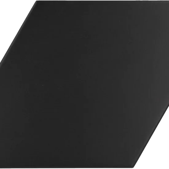 Carrelage Rhombus Smooth Black Mat 14x24 cm - détail du carreau 2
