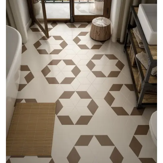 Rhombus Smooth Cream Matt 14x24 cm - carrelage NAIS - image 3