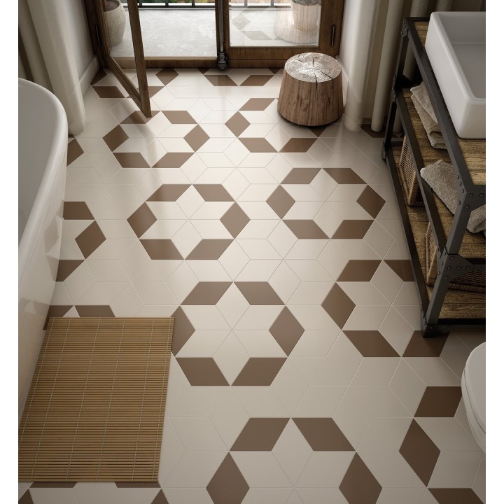 Rhombus Smooth Cream Matt 14x24 cm - carrelage NAIS - image 3