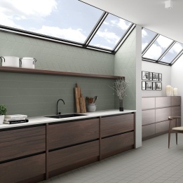 Rhombus Smooth Light Grey Matt 14x24 cm - carrelage NAIS - image 3