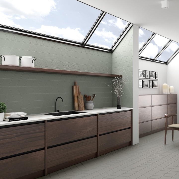Rhombus Smooth Light Grey Matt 14x24 cm - carrelage NAIS - image 3