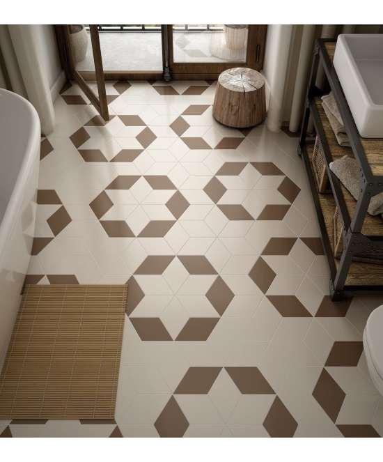 Rhombus Smooth Taupe Matt 14x24 cm - carrelage NAIS - image 3