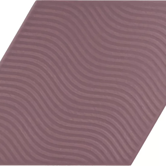 Carrelage Rhombus Violet Mat 14x24 cm - détail du carreau 2
