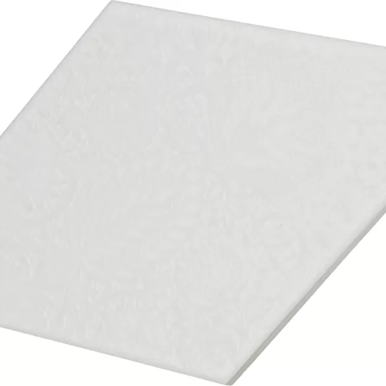 Carrelage Rhombus White Mat 14x24 cm - détail du carreau