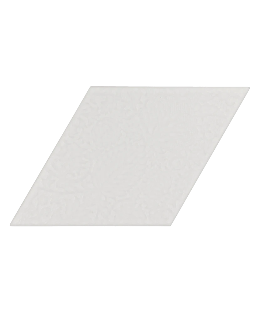 Carrelage Rhombus White Mat 14x24 cm - détail du carreau 2
