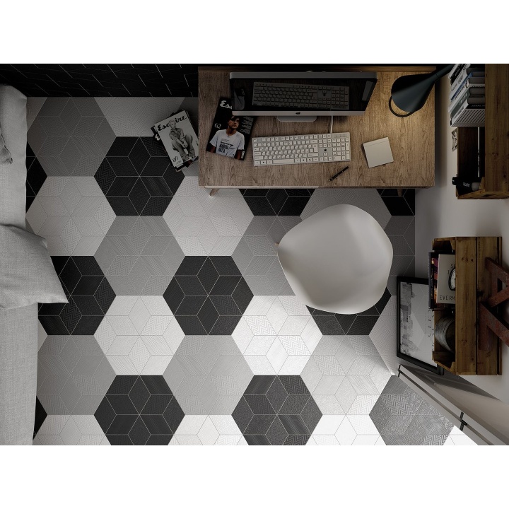 Rhombus White Matt 14x24 cm - carrelage NAIS - image 3