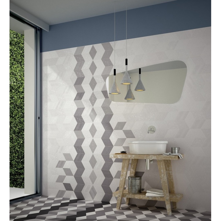 Rhombus White Matt 14x24 cm - carrelage NAIS - image 4