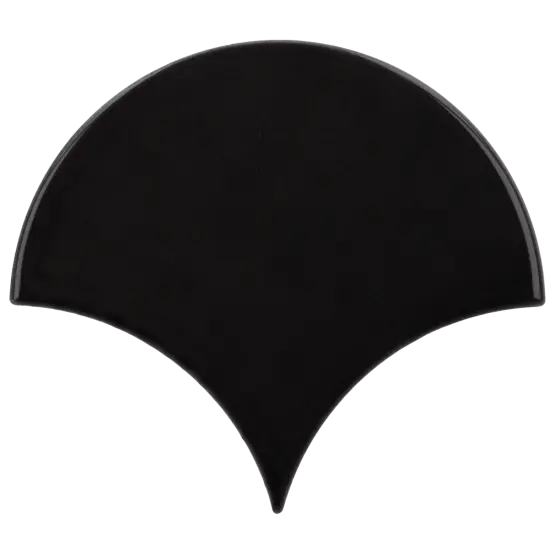 Scale Fan Black 10,6x12 cm