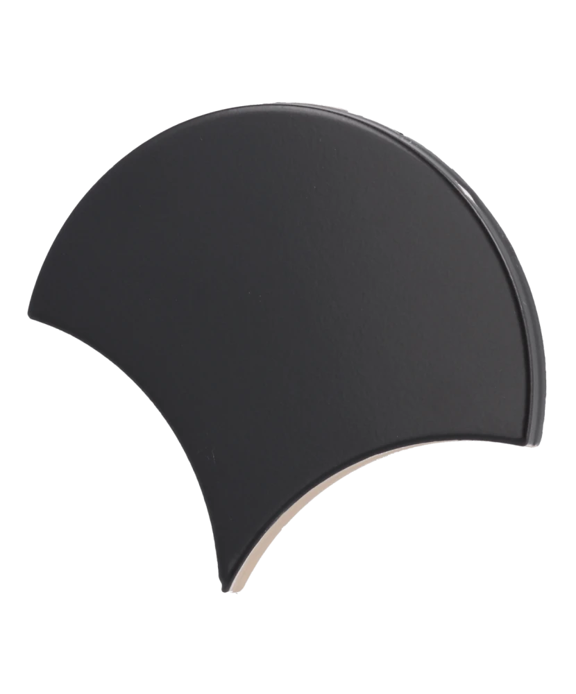 Carrelage Scale Fan Black Mat 10,6x12 cm - détail du carreau