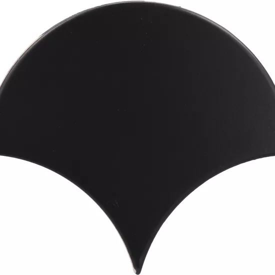 Carrelage Scale Fan Black Mat 10,6x12 cm - détail du carreau 2