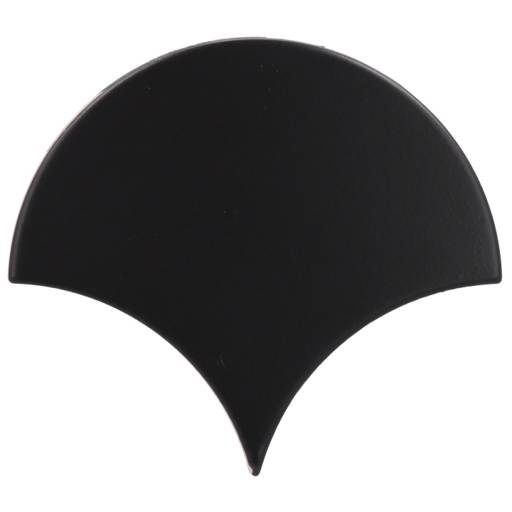 Scale Fan Black Matt 10.6x12 cm - carrelage NAIS - image 2