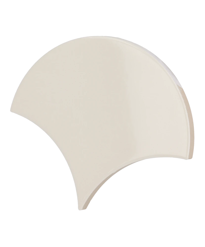 Carrelage Scale Fan Cream 10,6x12 cm - détail du carreau