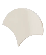Carrelage Scale Fan Cream 10,6x12 cm - détail du carreau