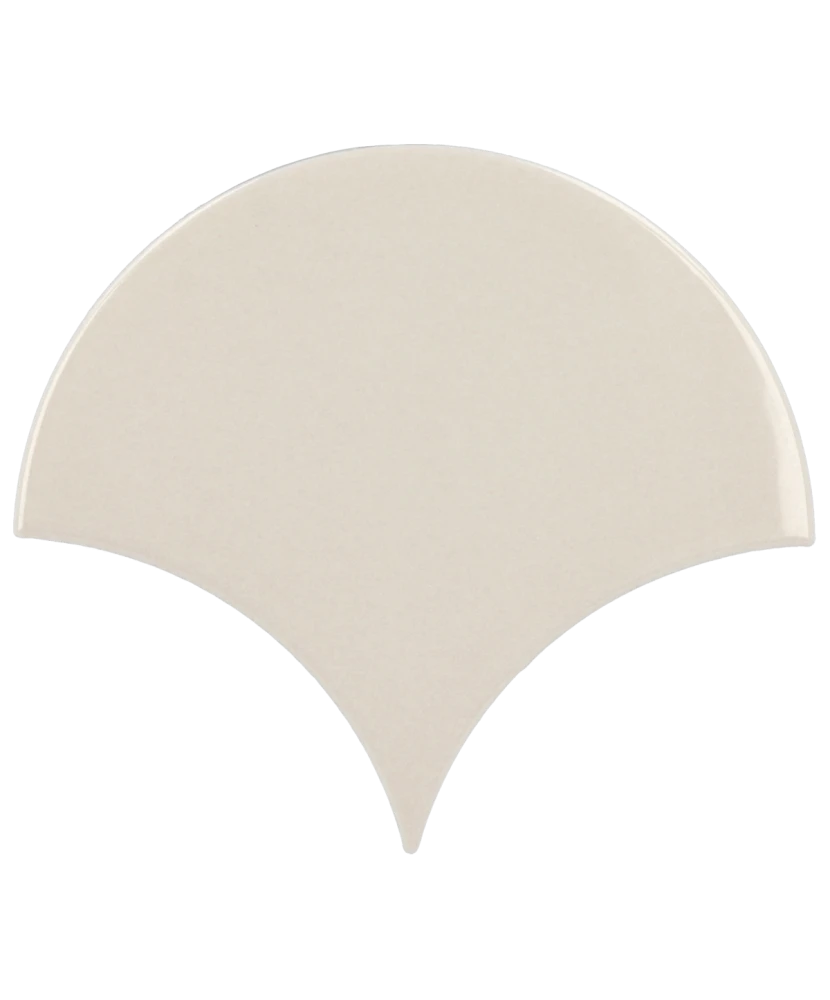 Carrelage Scale Fan Cream 10,6x12 cm - détail du carreau 2