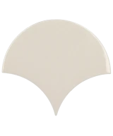 Carrelage Scale Fan Cream 10,6x12 cm - détail du carreau 2