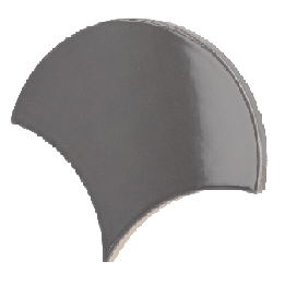 Scale Fan Dark Grey 10.6x12 cm - carrelage NAIS