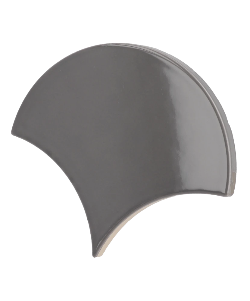 Carrelage Scale Fan Dark Grey 10,6x12 cm - détail du carreau