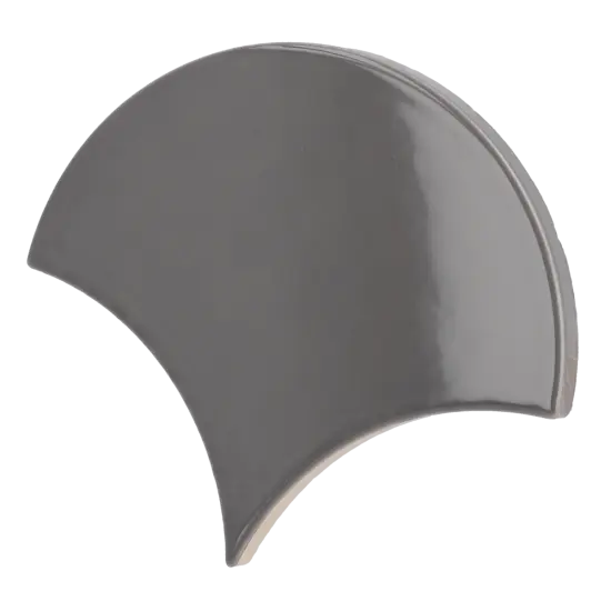 Scale Fan Dark Grey 10.6x12 cm - carrelage NAIS