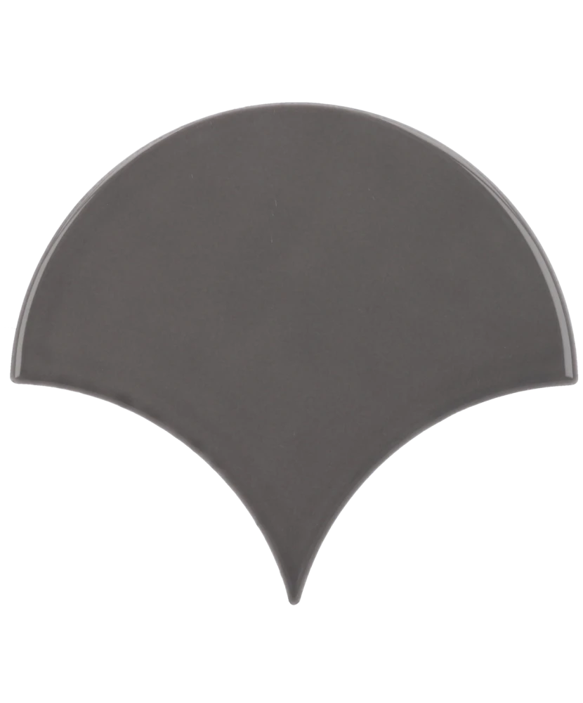 Carrelage Scale Fan Dark Grey 10,6x12 cm - détail du carreau 2