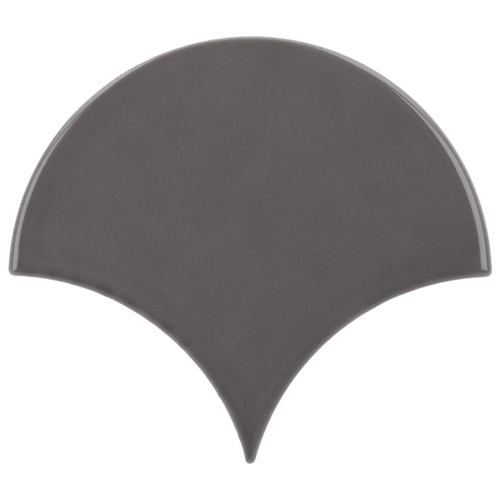 Scale Fan Dark Grey 10.6x12 cm - carrelage NAIS - image 2
