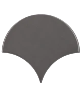 Carrelage Scale Fan Dark Grey 10,6x12 cm - détail du carreau 2