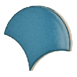 Scale Fan Electric Blue 10.6x12 cm - carrelage NAIS