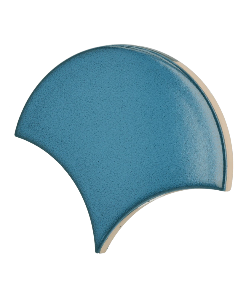 Carrelage Scale Fan Electric Blue 10,6x12 cm - détail du carreau